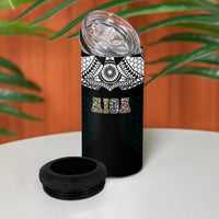AIGA Always In Gods Arms Samoa 4 in 1 Can Cooler Tumbler Polynesian Tribal Tattoo Art Family Heritage Faith