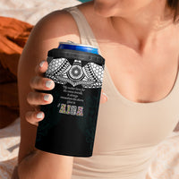 AIGA Always In Gods Arms Samoa 4 in 1 Can Cooler Tumbler Polynesian Tribal Tattoo Art Family Heritage Faith