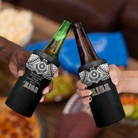 AIGA Always In Gods Arms Samoa 4 in 1 Can Cooler Tumbler Polynesian Tribal Tattoo Art Family Heritage Faith