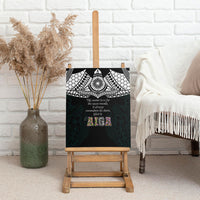 AIGA Always In Gods Arms Samoa Canvas Wall Art Polynesian Tribal Tattoo Art Family Heritage Faith