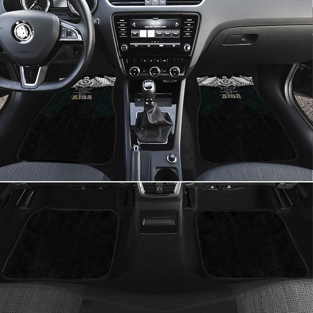 AIGA Always In Gods Arms Samoa Car Mats Polynesian Tribal Tattoo Art Family Heritage Faith
