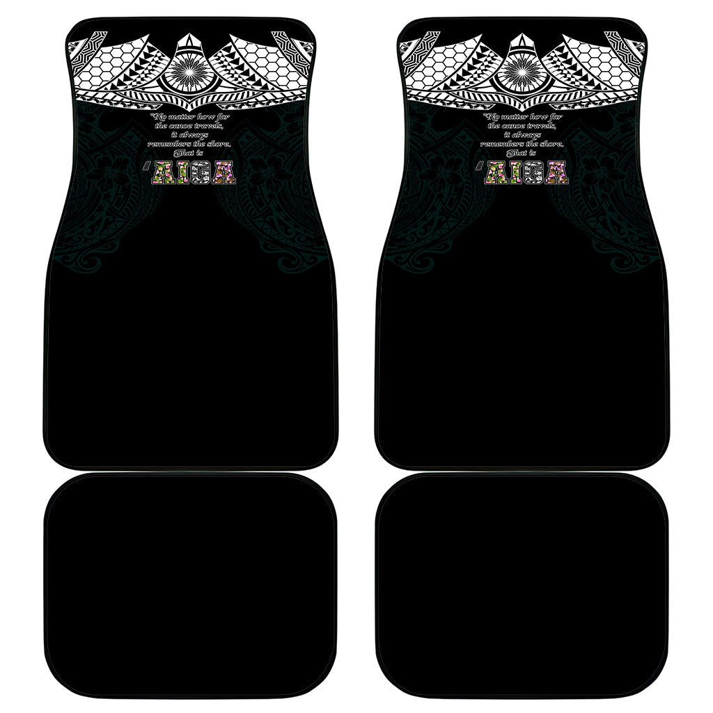 AIGA Always In Gods Arms Samoa Car Mats Polynesian Tribal Tattoo Art Family Heritage Faith