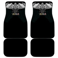 AIGA Always In Gods Arms Samoa Car Mats Polynesian Tribal Tattoo Art Family Heritage Faith