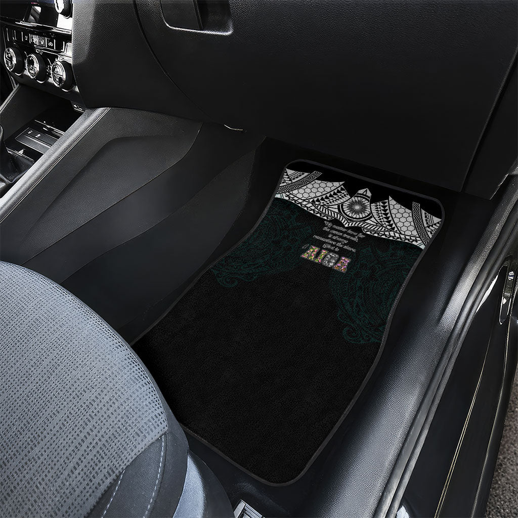 AIGA Always In Gods Arms Samoa Car Mats Polynesian Tribal Tattoo Art Family Heritage Faith