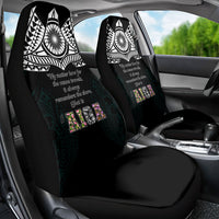 AIGA Always In Gods Arms Samoa Car Seat Cover Polynesian Tribal Tattoo Art Family Heritage Faith
