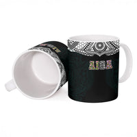 AIGA Always In Gods Arms Samoa Ceramic Mug Polynesian Tribal Tattoo Art Family Heritage Faith