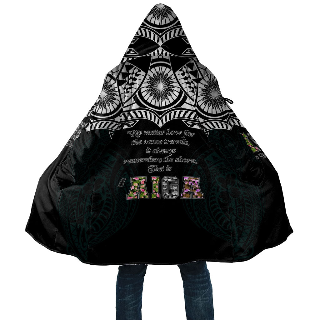 AIGA Always In Gods Arms Samoa Cloak Polynesian Tribal Tattoo Art Family Heritage Faith TS04 Unisex Black White - Polynesian Pride