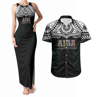 AIGA Always In Gods Arms Samoa Couples Matching Tank Maxi Dress and Hawaiian Shirt Polynesian Tribal Tattoo Art Family Heritage Faith