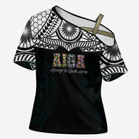 AIGA Always In Gods Arms Samoa Cross Shoulder Shirt Polynesian Tribal Tattoo Art Family Heritage Faith