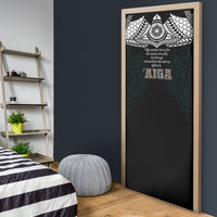 AIGA Always In Gods Arms Samoa Door Cover Polynesian Tribal Tattoo Art Family Heritage Faith