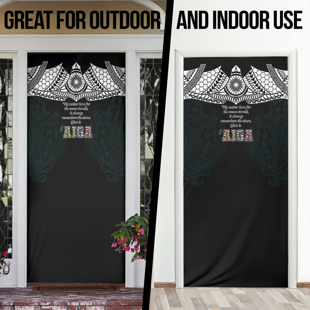 AIGA Always In Gods Arms Samoa Door Cover Polynesian Tribal Tattoo Art Family Heritage Faith