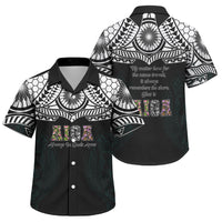 AIGA Always In Gods Arms Samoa Family Matching Summer Maxi Dress and Hawaiian Shirt Polynesian Tribal Tattoo Art Family Heritage Faith