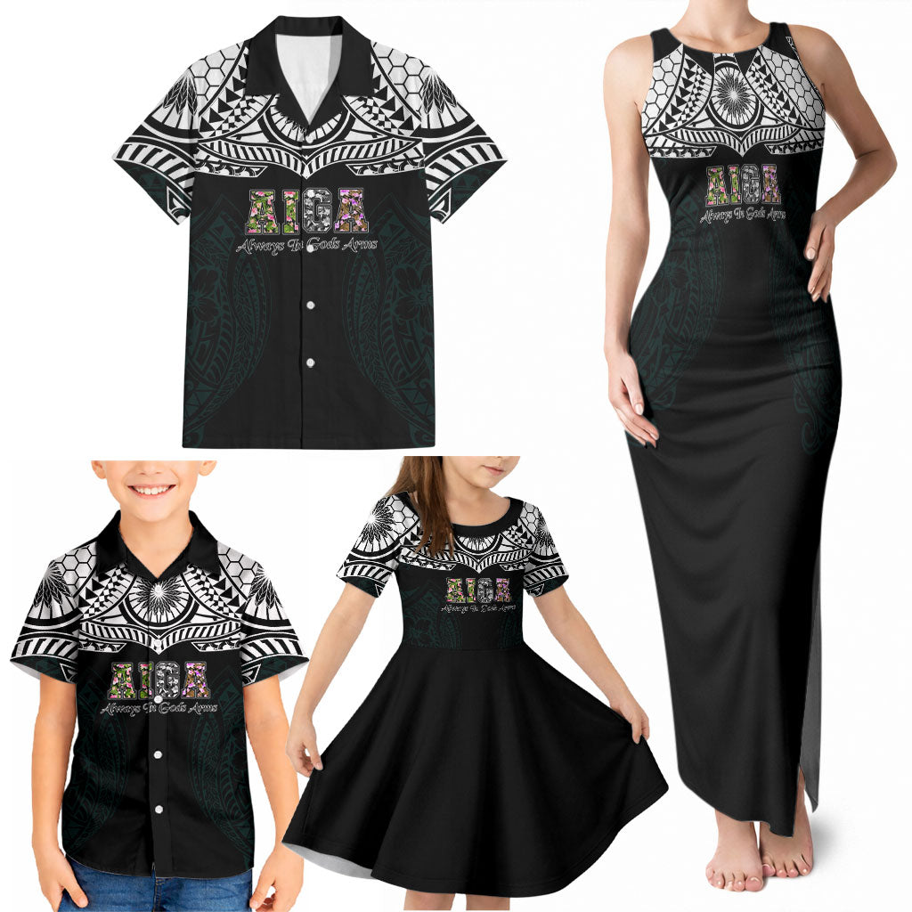 AIGA Always In Gods Arms Samoa Family Matching Tank Maxi Dress and Hawaiian Shirt Polynesian Tribal Tattoo Art Family Heritage Faith TS04 - Polynesian Pride