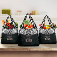 AIGA Always In Gods Arms Samoa Grocery Bag Polynesian Tribal Tattoo Art Family Heritage Faith