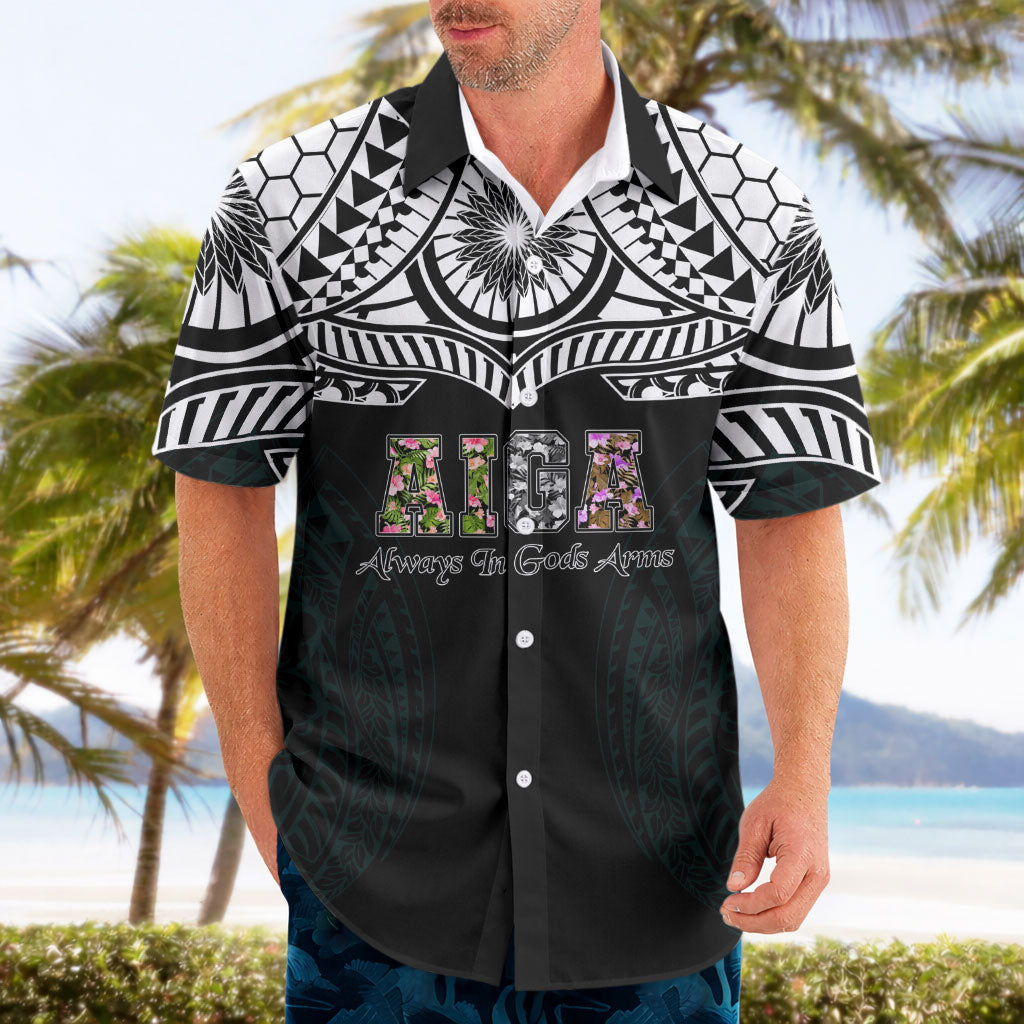AIGA Always In Gods Arms Samoa Hawaiian Shirt Polynesian Tribal Tattoo Art Family Heritage Faith