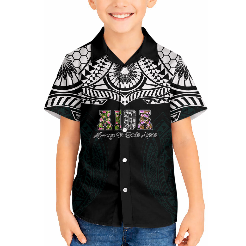 AIGA Always In Gods Arms Samoa Hawaiian Shirt Polynesian Tribal Tattoo Art Family Heritage Faith