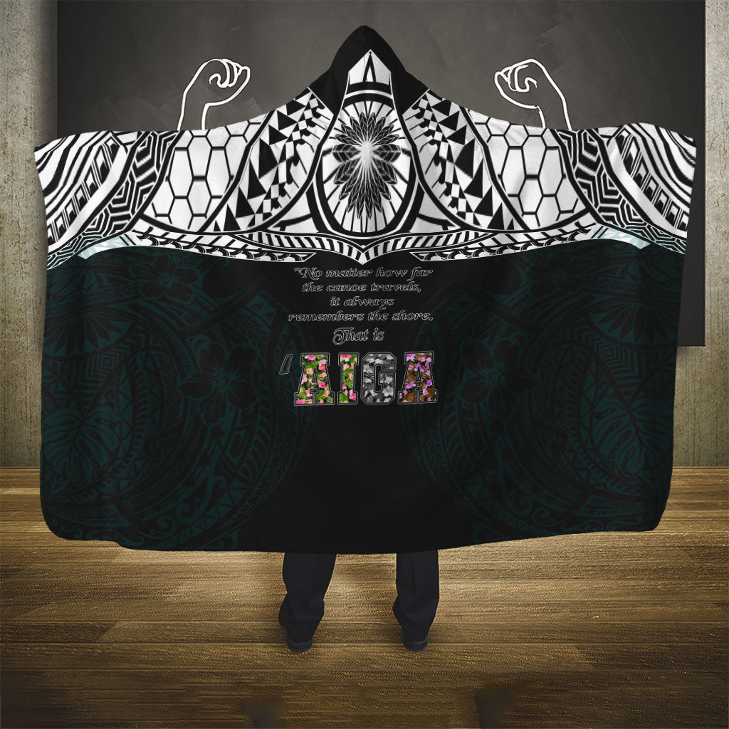 AIGA Always In Gods Arms Samoa Hooded Blanket Polynesian Tribal Tattoo Art Family Heritage Faith