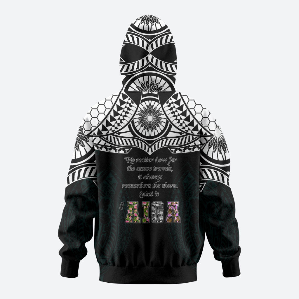 AIGA Always In Gods Arms Samoa Hoodie Polynesian Tribal Tattoo Art Family Heritage Faith