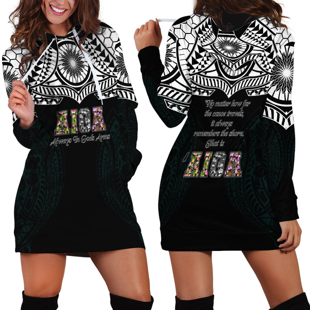 AIGA Always In Gods Arms Samoa Hoodie Dress Polynesian Tribal Tattoo Art Family Heritage Faith
