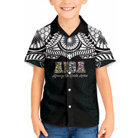 AIGA Always In Gods Arms Samoa Kid Hawaiian Shirt Polynesian Tribal Tattoo Art Family Heritage Faith