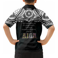 AIGA Always In Gods Arms Samoa Kid Hawaiian Shirt Polynesian Tribal Tattoo Art Family Heritage Faith
