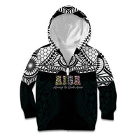 AIGA Always In Gods Arms Samoa Kid Hoodie Polynesian Tribal Tattoo Art Family Heritage Faith