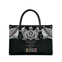 AIGA Always In Gods Arms Samoa Leather Bag Polynesian Tribal Tattoo Art Family Heritage Faith