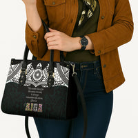 AIGA Always In Gods Arms Samoa Leather Bag Polynesian Tribal Tattoo Art Family Heritage Faith