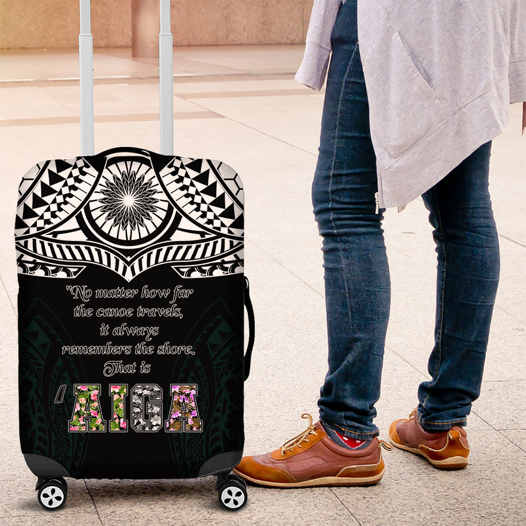 AIGA Always In Gods Arms Samoa Luggage Cover Polynesian Tribal Tattoo Art Family Heritage Faith