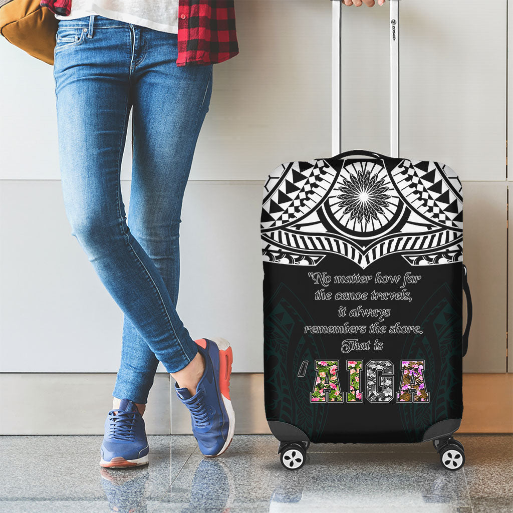 AIGA Always In Gods Arms Samoa Luggage Cover Polynesian Tribal Tattoo Art Family Heritage Faith