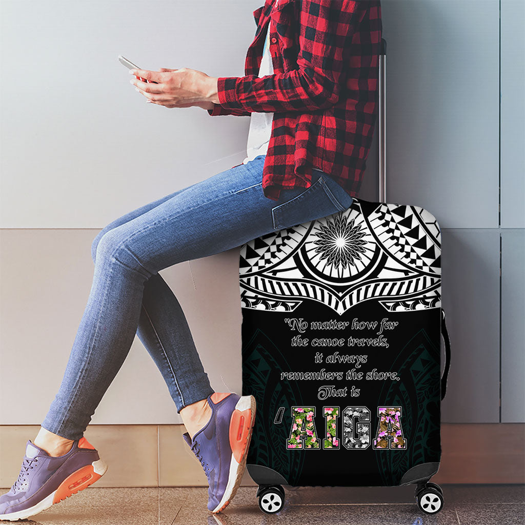 AIGA Always In Gods Arms Samoa Luggage Cover Polynesian Tribal Tattoo Art Family Heritage Faith