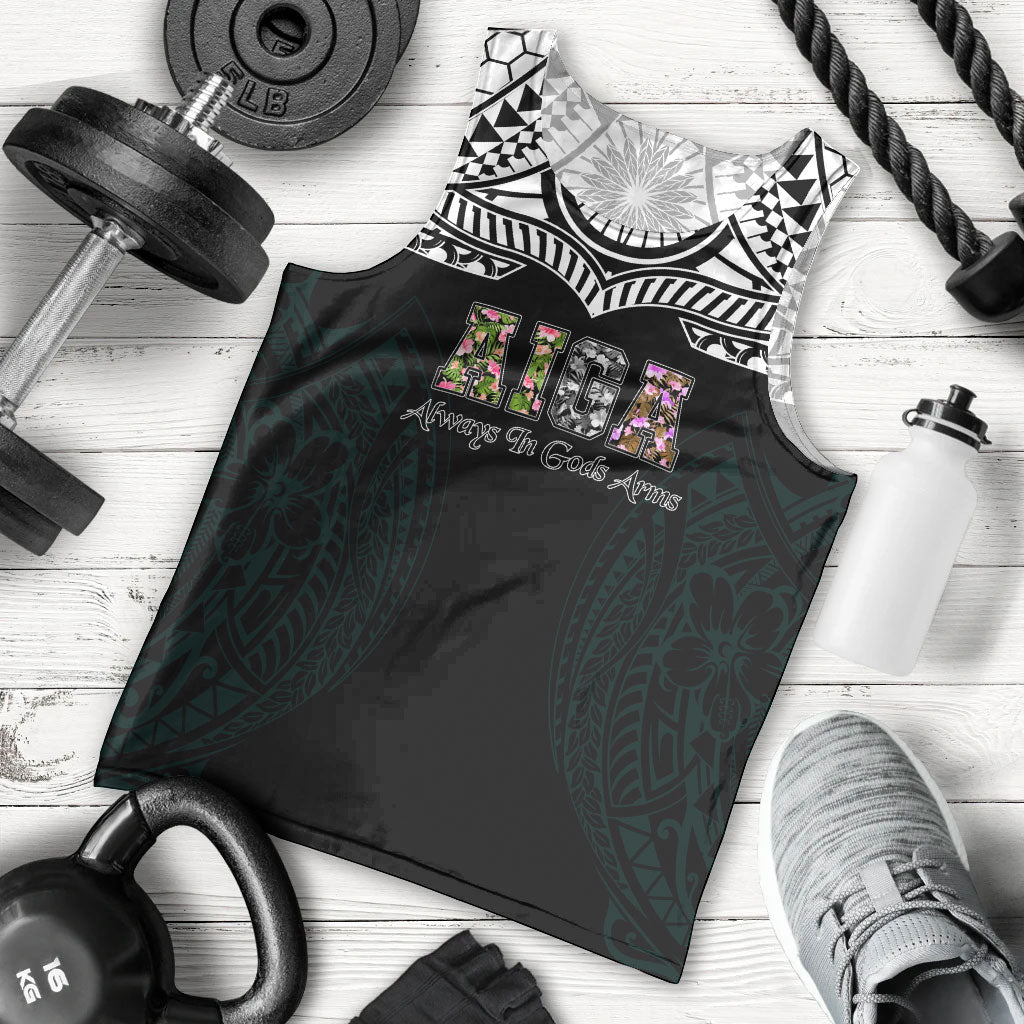 AIGA Always In Gods Arms Samoa Men Tank Top Polynesian Tribal Tattoo Art Family Heritage Faith