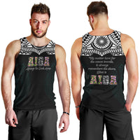 AIGA Always In Gods Arms Samoa Men Tank Top Polynesian Tribal Tattoo Art Family Heritage Faith