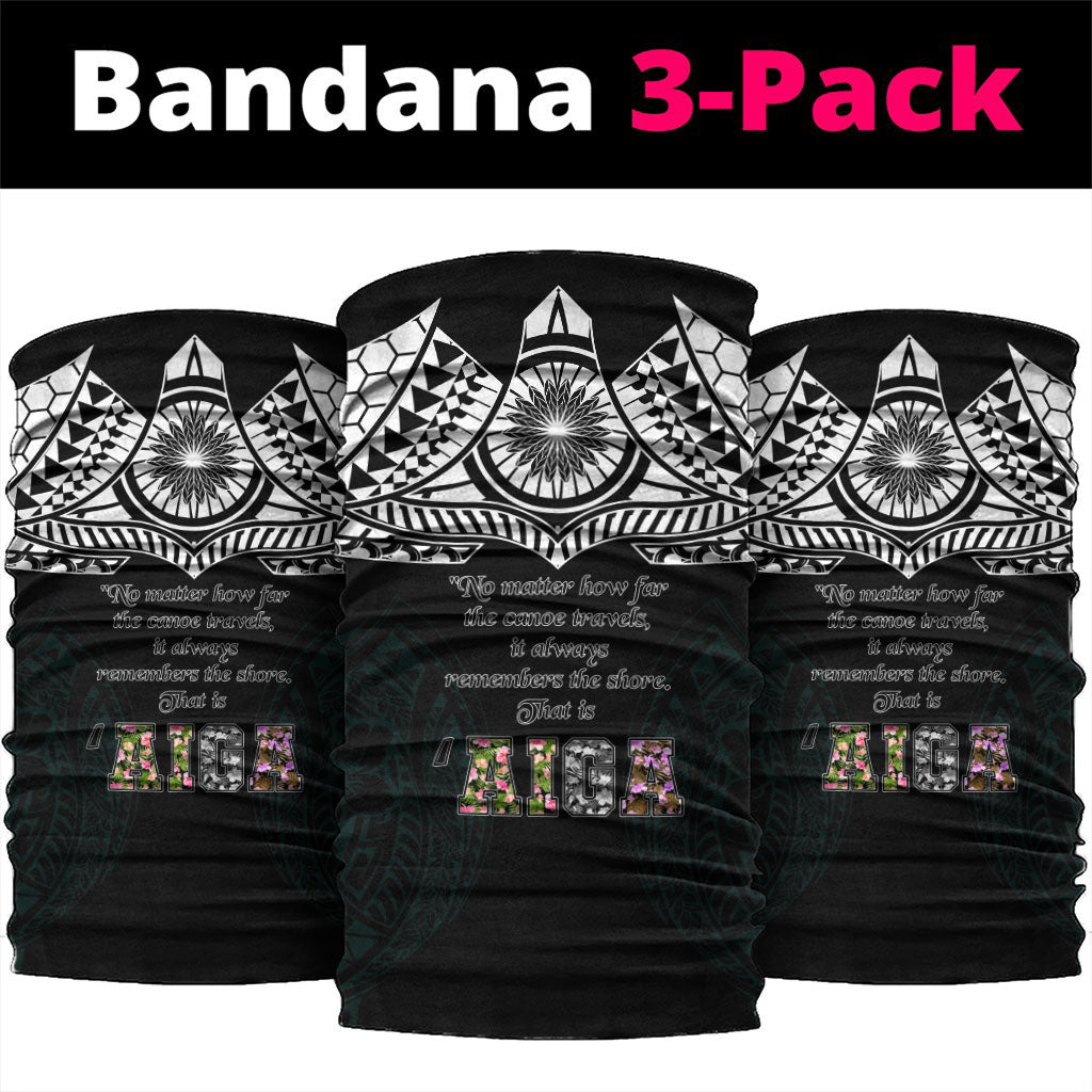 AIGA Always In Gods Arms Samoa Neck Gaiter Polynesian Tribal Tattoo Art Family Heritage Faith