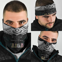 AIGA Always In Gods Arms Samoa Neck Gaiter Polynesian Tribal Tattoo Art Family Heritage Faith