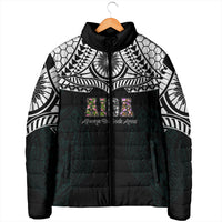 AIGA Always In Gods Arms Samoa Padded Jacket Polynesian Tribal Tattoo Art Family Heritage Faith