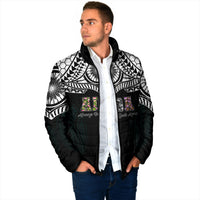 AIGA Always In Gods Arms Samoa Padded Jacket Polynesian Tribal Tattoo Art Family Heritage Faith