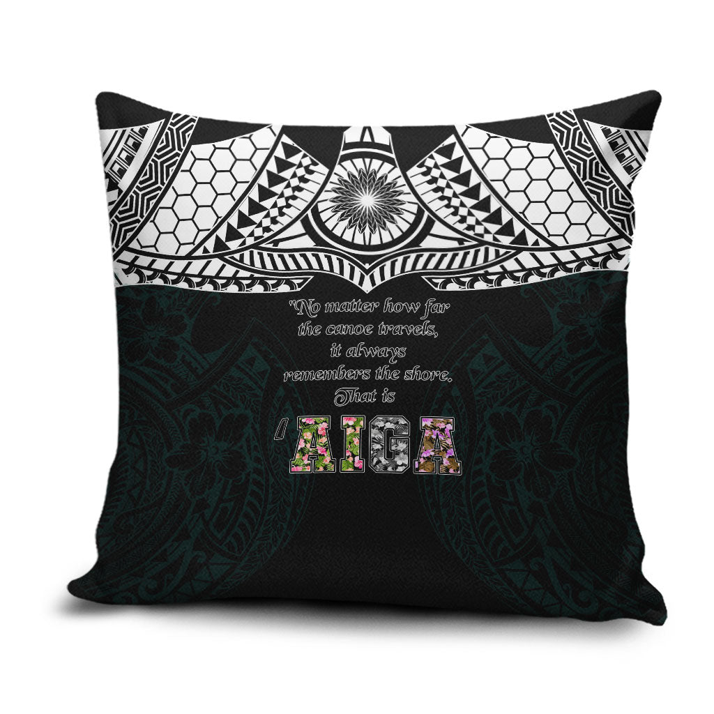 AIGA Always In Gods Arms Samoa Pillow Cover Polynesian Tribal Tattoo Art Family Heritage Faith
