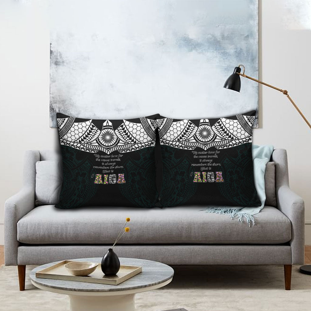 AIGA Always In Gods Arms Samoa Pillow Cover Polynesian Tribal Tattoo Art Family Heritage Faith