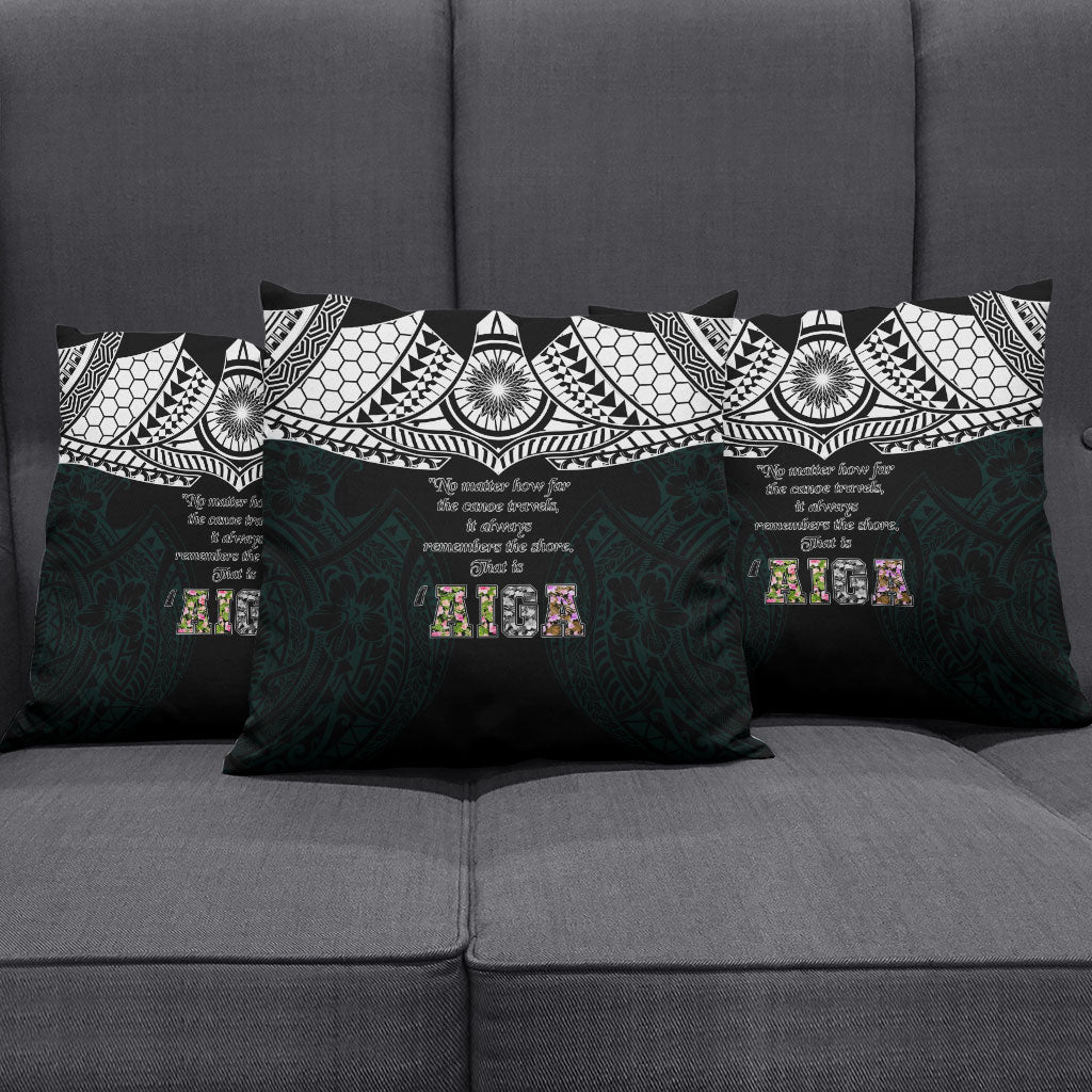AIGA Always In Gods Arms Samoa Pillow Cover Polynesian Tribal Tattoo Art Family Heritage Faith