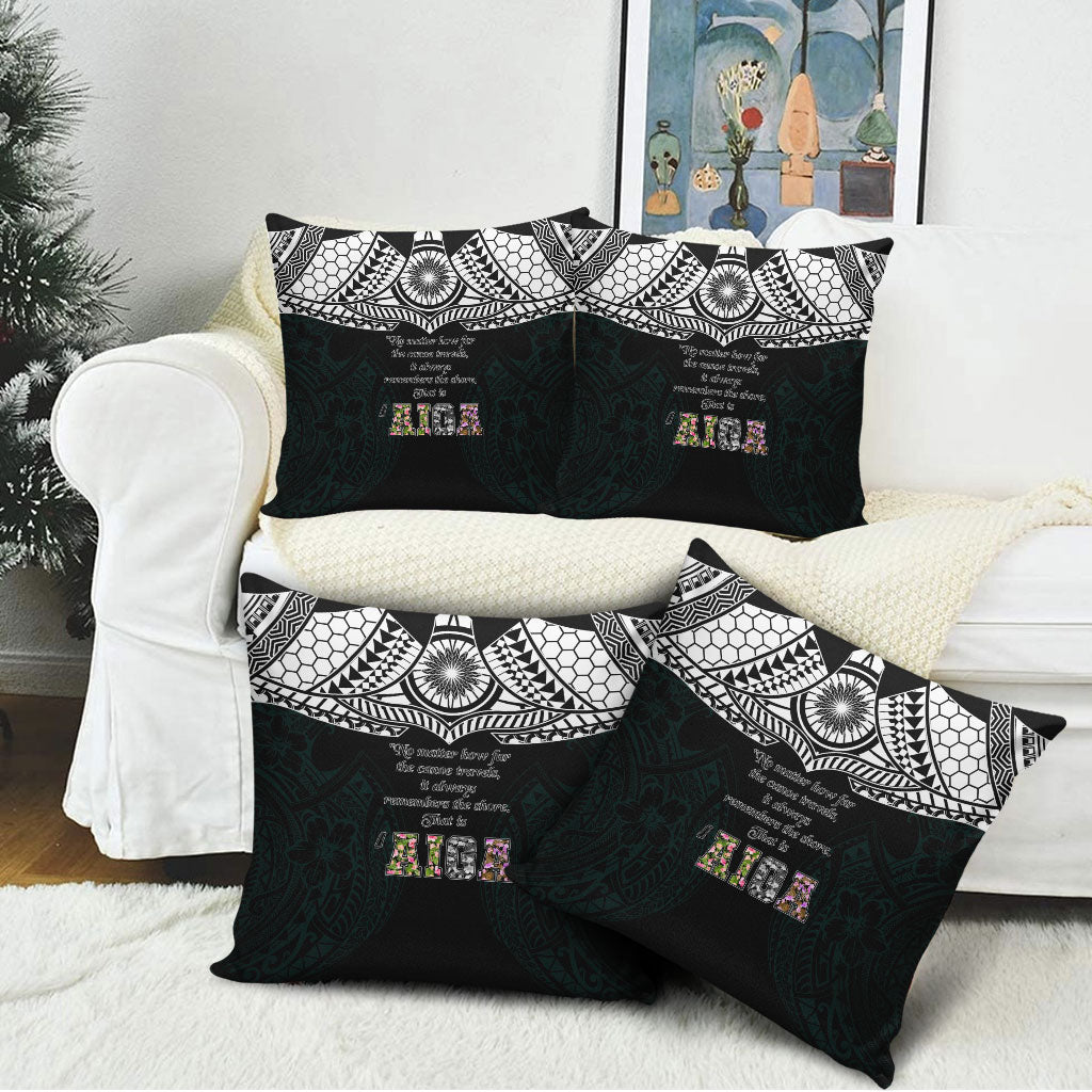 AIGA Always In Gods Arms Samoa Pillow Cover Polynesian Tribal Tattoo Art Family Heritage Faith