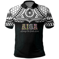 AIGA Always In Gods Arms Samoa Polo Shirt Polynesian Tribal Tattoo Art Family Heritage Faith