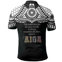 AIGA Always In Gods Arms Samoa Polo Shirt Polynesian Tribal Tattoo Art Family Heritage Faith