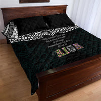 AIGA Always In Gods Arms Samoa Quilt Bed Set Polynesian Tribal Tattoo Art Family Heritage Faith