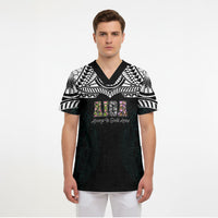 AIGA Always In Gods Arms Samoa Scrub Top Polynesian Tribal Tattoo Art Family Heritage Faith