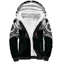 AIGA Always In Gods Arms Samoa Sherpa Hoodie Polynesian Tribal Tattoo Art Family Heritage Faith