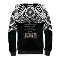 AIGA Always In Gods Arms Samoa Sherpa Hoodie Polynesian Tribal Tattoo Art Family Heritage Faith