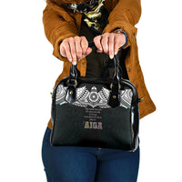 AIGA Always In Gods Arms Samoa Shoulder Handbag Polynesian Tribal Tattoo Art Family Heritage Faith