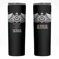 AIGA Always In Gods Arms Samoa Skinny Tumbler Polynesian Tribal Tattoo Art Family Heritage Faith