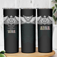 AIGA Always In Gods Arms Samoa Skinny Tumbler Polynesian Tribal Tattoo Art Family Heritage Faith